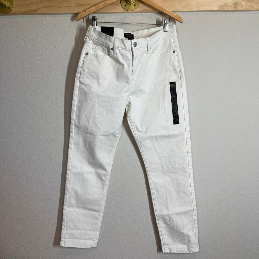 Women's Banana Republic Ivory Girlfriend‎ Low Rise Denim Jeans Size 30 NEW
